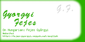 gyorgyi fejes business card